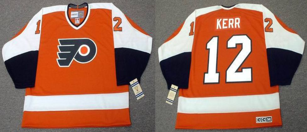 2019 Men Philadelphia Flyers #12 Kerr Orange CCM NHL jerseys1->philadelphia flyers->NHL Jersey
